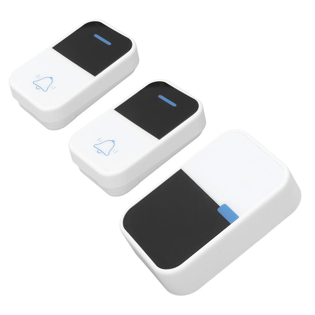 Self Generating Wireless Doorbell 38 Melodies 3 Volumes Waterproof Caregiver Pager AC