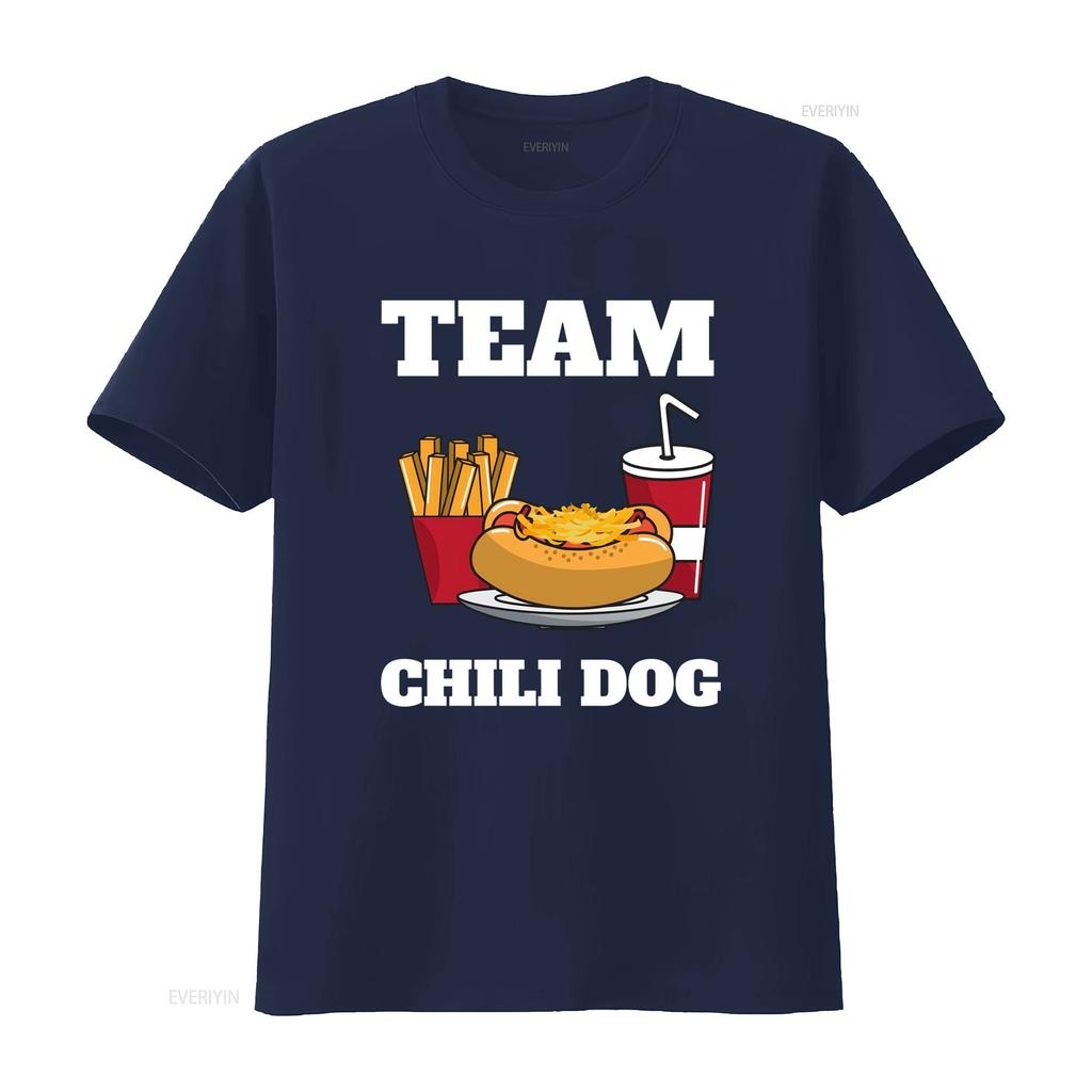 Chili Dog And Hot Unisex Con Carne Foodtruck T shirt vintage Washed Comfortable fashion homme Soft Stylish Slightly graphic Unisex
