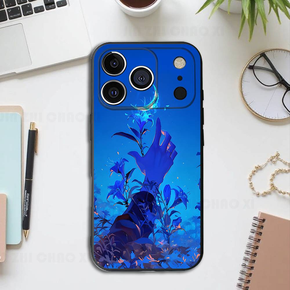 

Flower Bloom Fingertips Silicone Phone Case For IPhone 17 16 15 14 13 12 11 X XS Plus Pro Max Shockproof Soft Cover iPhone16plus