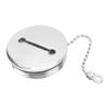 Boat Marine Fuel Tank Cap Deck Fill Filler Boat Accessories Stainless Steel Deck Fill Cap with Chain Marine Hardware