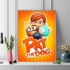 Pat the Dog.40 100% Round Full Drill 5D DIY Diamond Painting Embroidery Cross Stitch Rhinestone Décor