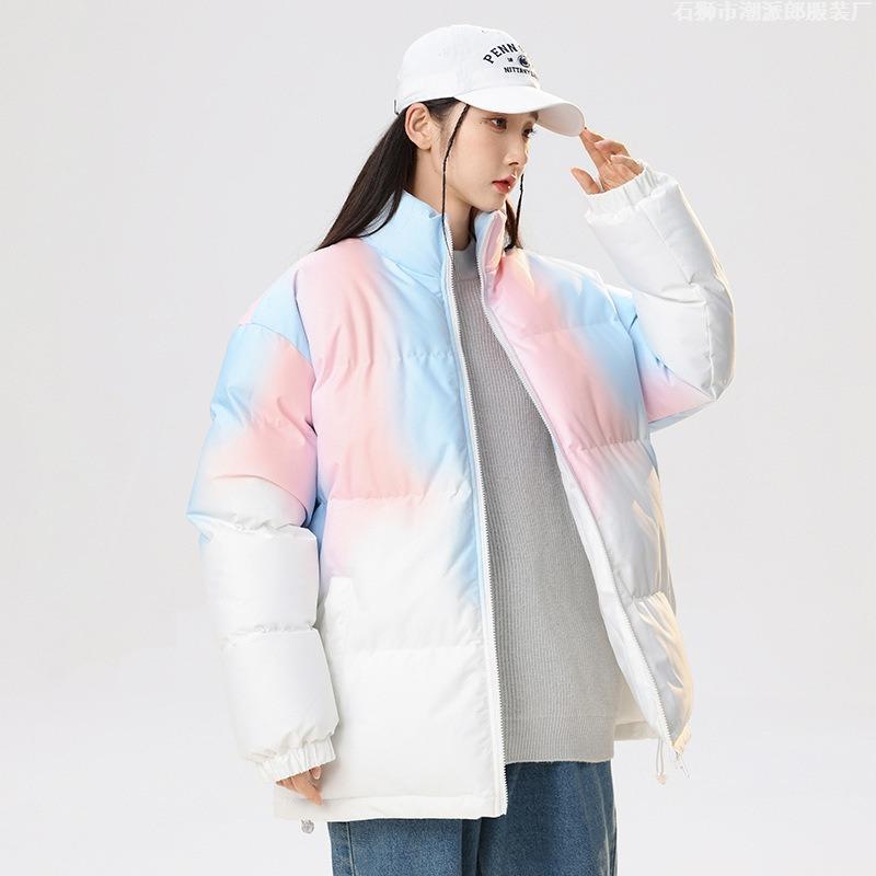 Neue hochwertige Winter-Übergangsfarbe Baumwolljacke Herren und Damen Streetwear Locker Paare Lässig Vielseitig Baumwollgepolsterte Kleidung