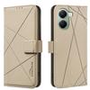 For Xiaomi Redmi Turbo 4 5G/Xiaomi Poco X7 Pro 5G Case BINFEN COLOR BF35 Geometry Imprinted Leather Phone Cover RFID Blocking Wallet Stand