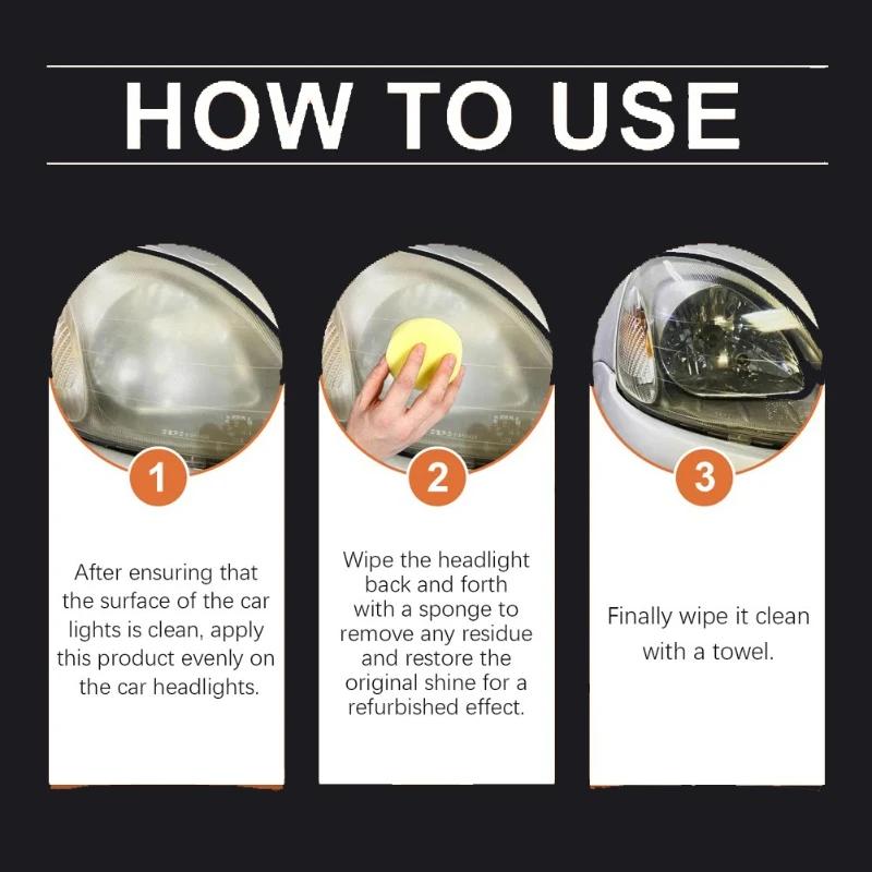 YC19 Car Headlight Restoration Kit Headlight Polishing Paste Can Be Used for Refurbishment To Reduce Yellowing and Prevent Oxida