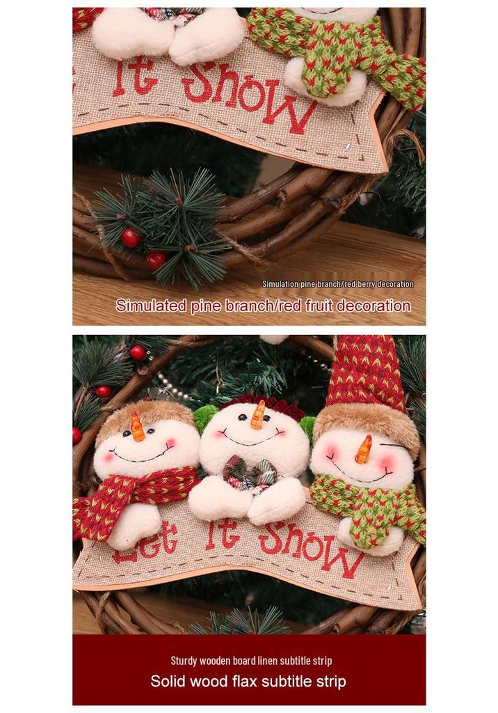 Creative Cartoon Snowman Christmas Ornament for Kids - Small Tree Pendant
