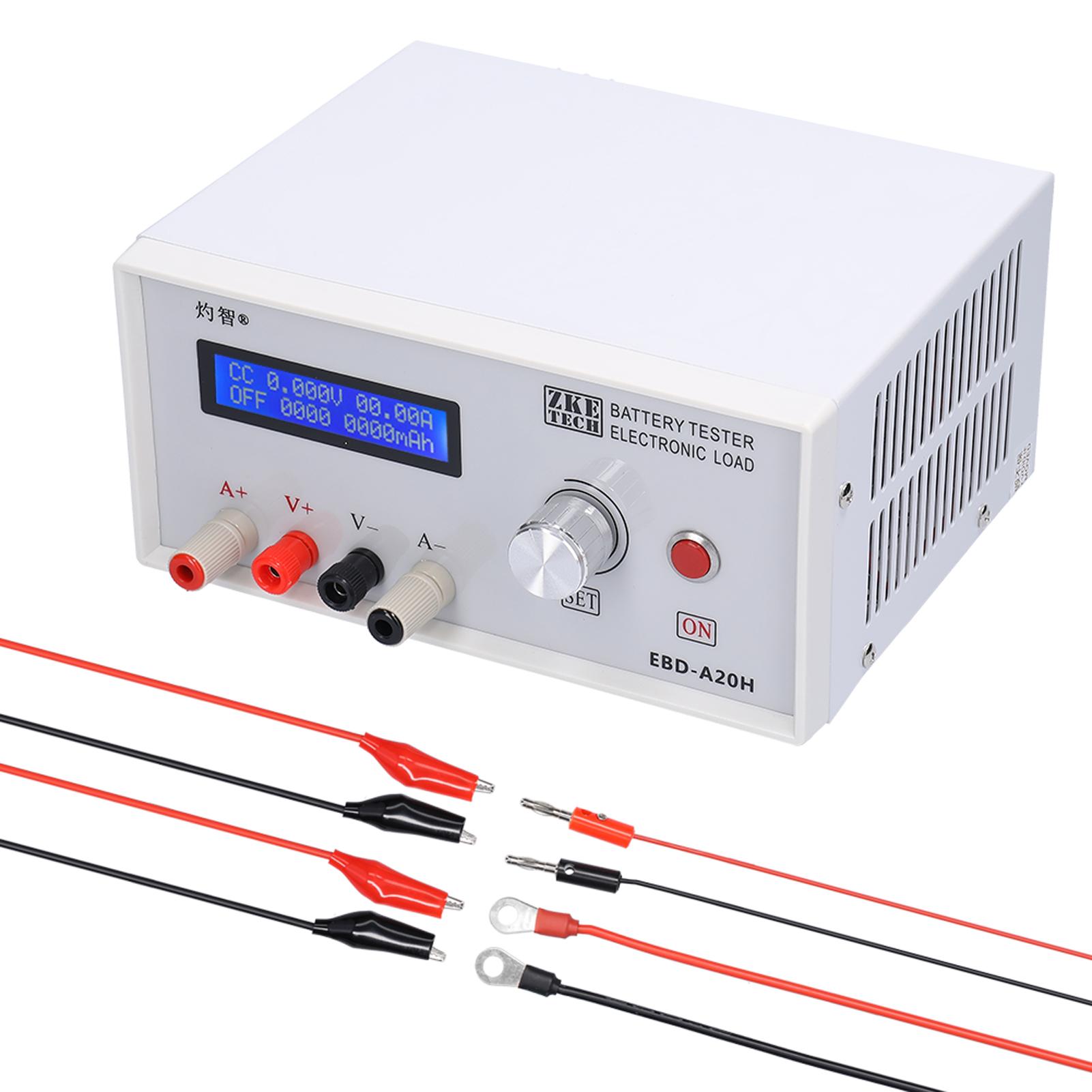 

EBC-A20H Тестер аккумуляторов 30 В 20 А 200 Вт Многофункциональный разрядник постоянного тока с электронной нагрузкой 20 А