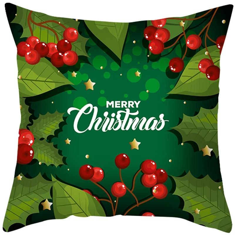 Christmas Themed Pillowcases Car Accessories Office Santa Claus Living Room Sofa Home Pillowcases