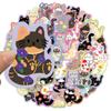 50PCS Flower and Cat Cute Graffiti Stickers DIY Luggage Notebook Speaker Water Cup Waterproof Stickers