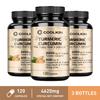 Potent turmeric capsules, containing curcumin and black pepper extract, for joint health, suitable for both men and women.