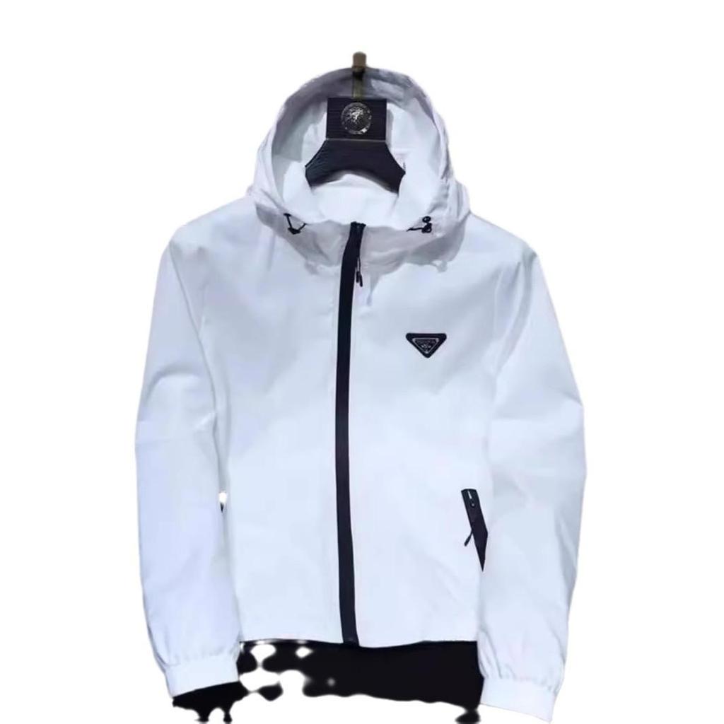 Kurtka męska z kapturem w stylu europejskim 2024: Lekki luksus, modny, prosty – idealny na wiosnę/jesień