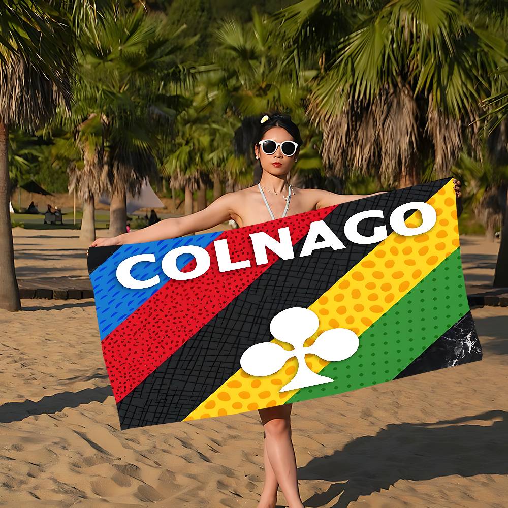 Bicycle C-Colnago Logo Microfiber Blanket Quick Drying Beach Towels Oversized Printing Super Absorbent Pool Towel Blanket