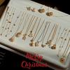 Little Red Book Gold Gingerbread Man & Christmas Tree Candy Necklace