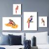 Toucan Watercolor Tropical Rain Forest  Wall Art Canvas Painting Nordic Toucan Posters And Print Picture Living Room Home Decor
