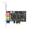 PCIE 5.1 Sound Card 6 Channel Surround Sound Playback Recording 24bit 48KHz Internal Sound Cards with PCI Express Port