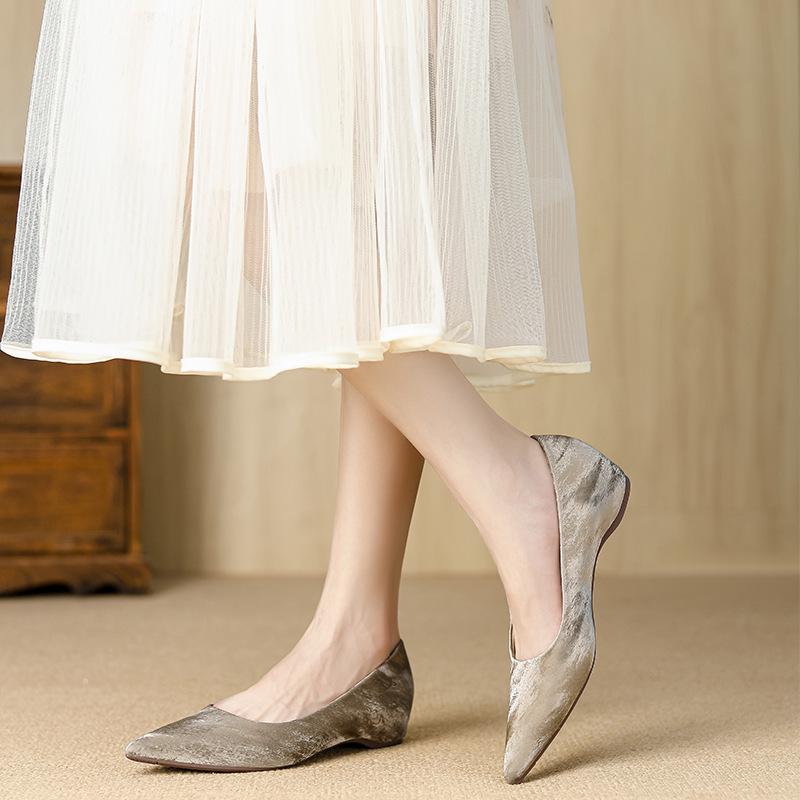 Y 2999-1 not tired feet pointed black women spring and autumn 2025 new workplace women shoes temperament single shoes women