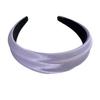 Satin Embossed Wide-Brim Headband: Chic, Versatile Hair Accessory for Women