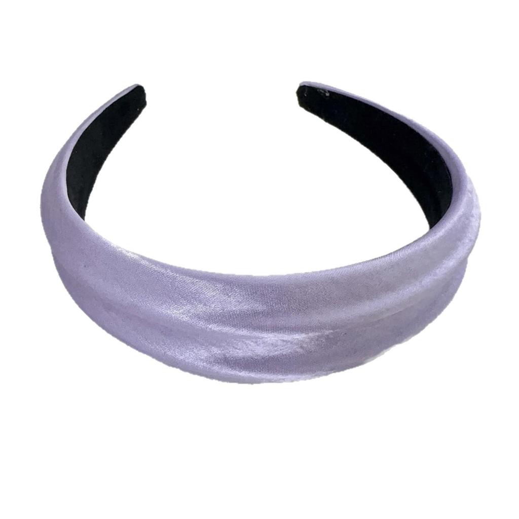 Satin Embossed Wide-Brim Headband: Chic, Versatile Hair Accessory for Women