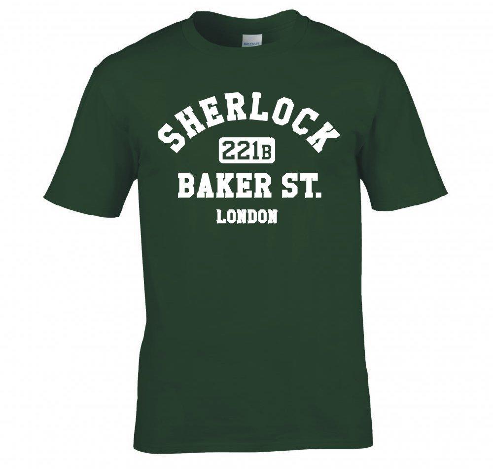 Sherlock Holmes 221b Baker St London T Shirt New