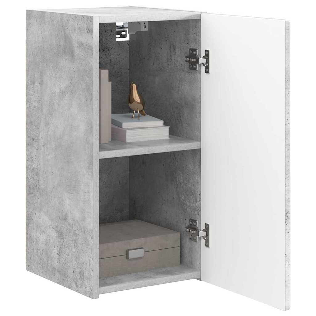 Wall Mounted TV Cabinet Concrete Look 30 x 31 x 60 cm Engineered Wood