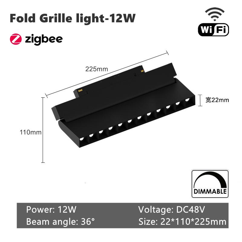 Zigbee Smart WiFi Magnetic Track Lights LED DC48V Dimmable Spotlight Tuya App Alexa Google Assistant Voice Control Rail Lamp