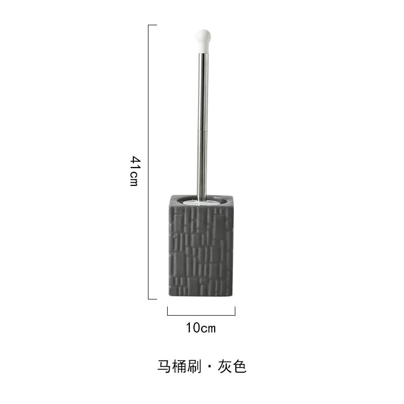 Ceramic Toilet Brush Household No Dead Corner Toilet Cleaning Toilet Long Handle Bathroom Accessories