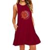IHUASU Fashion Summer Spring Sleeveless V-Neck Casual Dresses