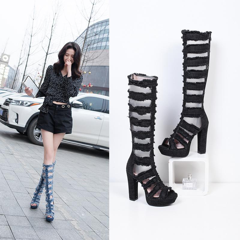 Botas de mujer Botas de cuero Botas largas de mujer Zapatos de moda de mujer  comprar a buen precio — entrega gratuita, reseñas reales con fotos — Joom