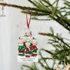 Personalized Opening Present Family Of Christmas Christmas Pendant Family Resin Alloy Name Blessing Christmas Tree Ornament