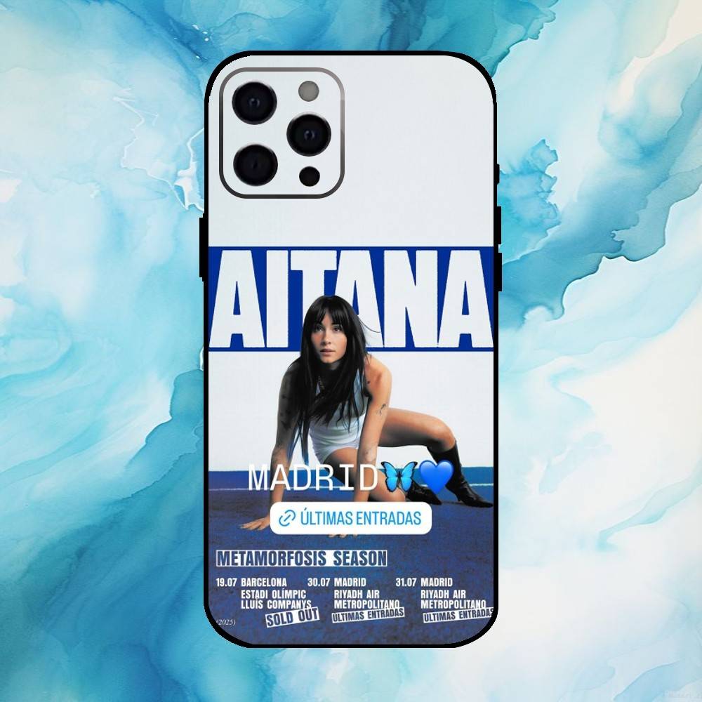 Singer A-Aitana CUARTO AZUL Phone Case For iPhone17,16,15,14,13,12,11 Plus,Pro Max Soft Black Cover