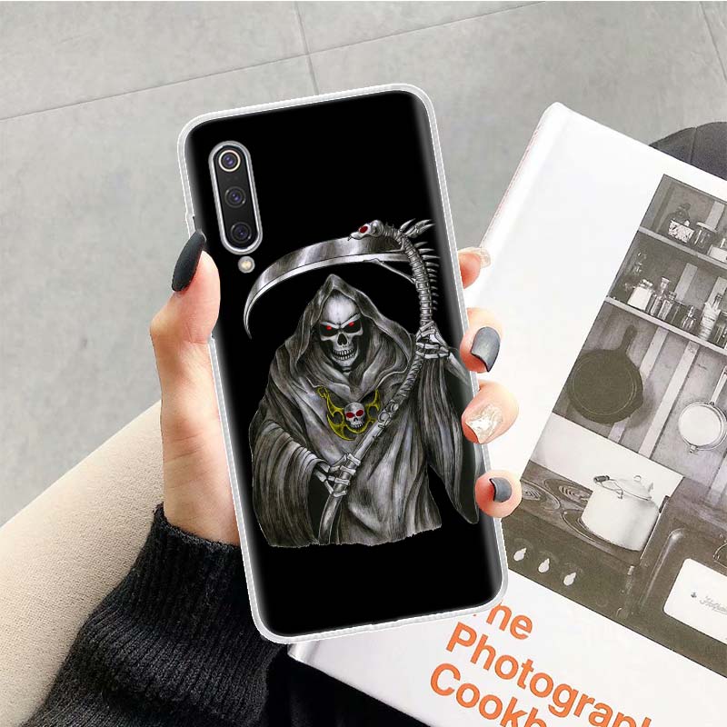 Skull Skeleton Grim Reaper Phone Case For Xiaomi Redmi Note 13 14 15 Pro Plus 12S 12 14S 11S 11E 10 10S 11 11T 5G 4G Cover Coque