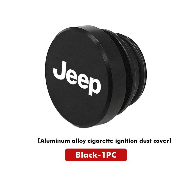 Car Cigarette Lighter Cover Dust Proof Decoration Cap For Jeep Cherokee Wrangler JK Gladiator Compass Renegade Patriot AJZ1