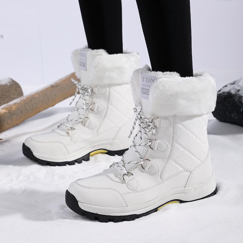 Women's High-Top Winter Snow Boots - Warm Cotton Shoes