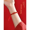 Putuo Mountain This Animal Year Red Rope Bracelet 2025 Snake Dragon Tiger Pig and Monkey Red Woven Agate Beads Carrying Strap Gifts for Men and Women