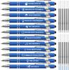 Piring Pen Set - 12 Pirational Quote Ballpoint Pens with 12 Refills, Blue Ink - Motivational Gifts for Office & School | Encouragement Gifts for Men