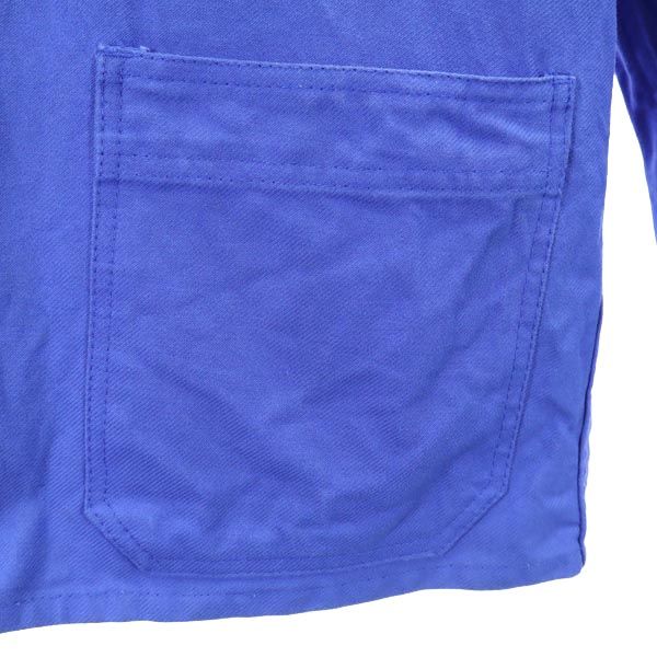 EURO WORK 60s Vintage Evian Long sleeve Jacket blue Emblem embroidery Men's Used