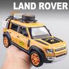 1:24 Legierung Land Rover Defender G63 6X6 Modelle Autos Spielzeug mit Rückziehfunktion Licht Ton Miniatur Geländewagen Kinderspielzeug Interaktiv