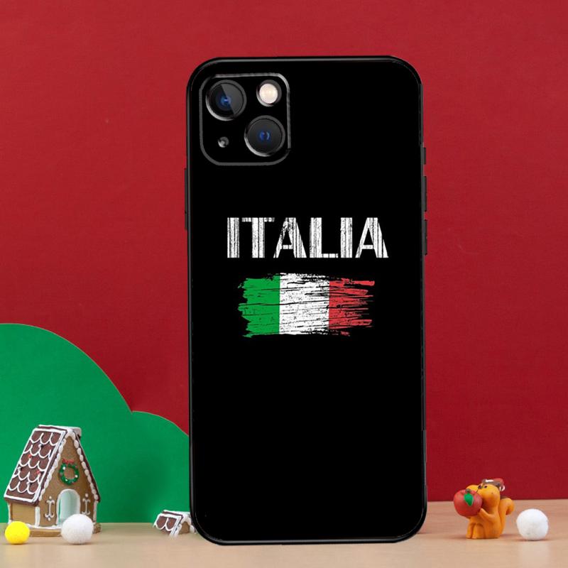 Italy Flag Phone Case For iPhone 16 Pro 11 12 13 14 15 Pro Max 12 13 Mini XS X XR 16e Cover Coque