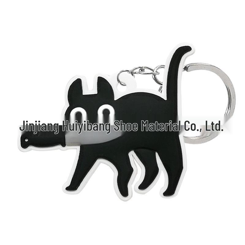 PVC Soft Rubber Cat Keychain Pendant - Cute Bag Accessory and Ornament