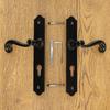 PRESTON door handle with plate for 72mm insert