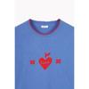 Argyle Heart Embroidery Pullover Bakpf1611