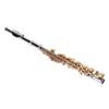 Student Flute Instrument Silver Color White Copper Body Gold Key Student C Flute for Practice and Performance