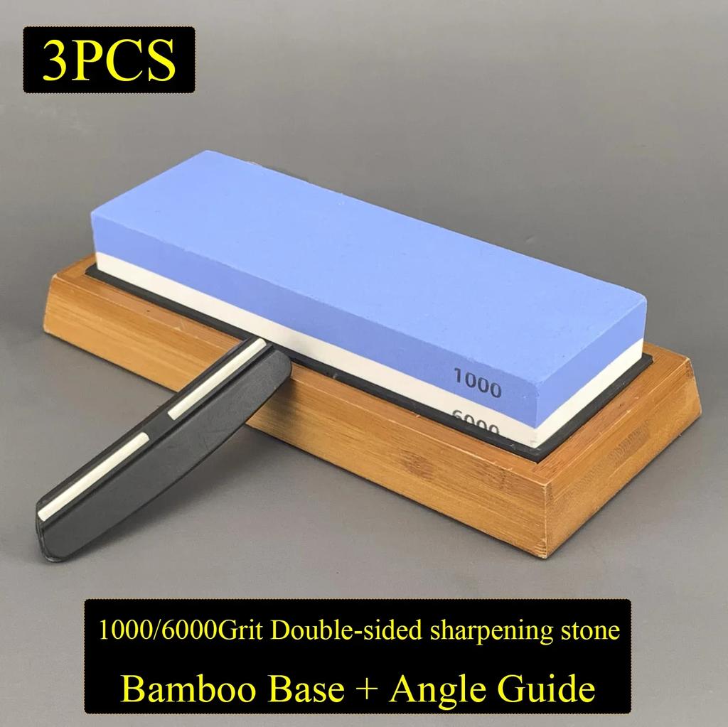 1000 3000 Grit Professional Knife Sharpener Whetstone Grinding Water Stone Knives Sharpening Stone Apex Egde Diamond Bars Set