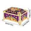 Embossed Castle Jewelry Storage Box Mini Portable Ring Storage Jar  Gifts For Friends