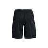Under Armour Solid Color Elastic Waist Straight Shorts Men Bottoms Black 1370220-001
