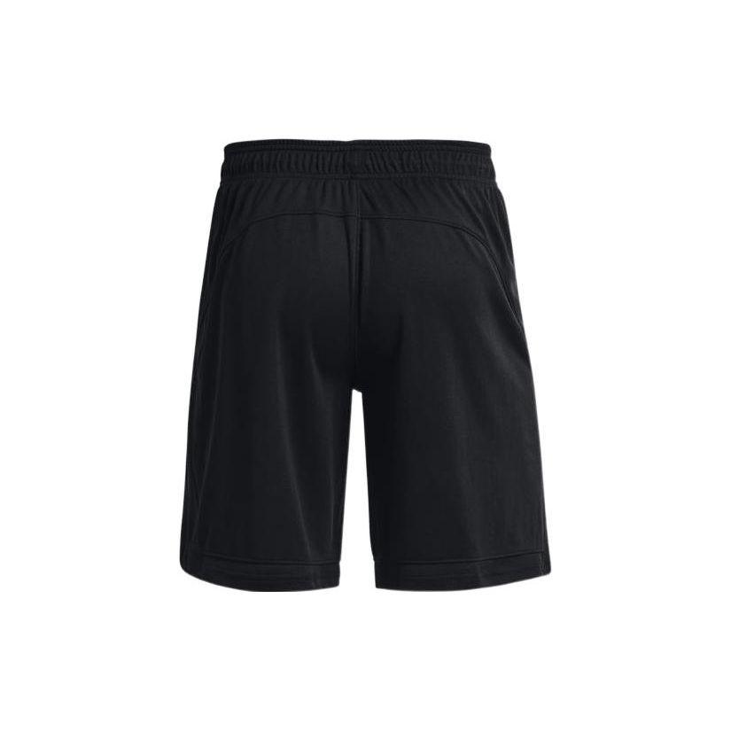 Under Armour Solid Color Elastic Waist Straight Shorts Men Bottoms Black 1370220-001