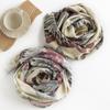 2024 Printed Scarf Women'S Winter New Style Imitation Cashmere Scarf Warm And Cold Proof Scarf, Artistic Retro Style Shawl