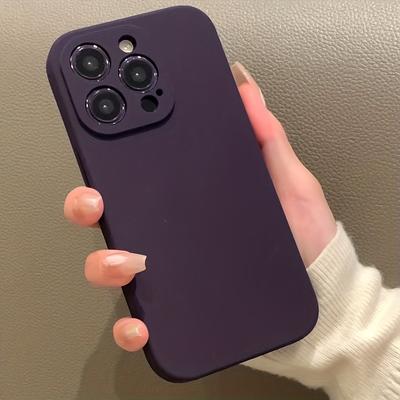 Luxury Liquid Shockproof Phone Case For iPhone 11 12 13 14 Pro Max Plus XR X XS 7 8 SE 2 3 Silicone Full Lens Coverage Cases