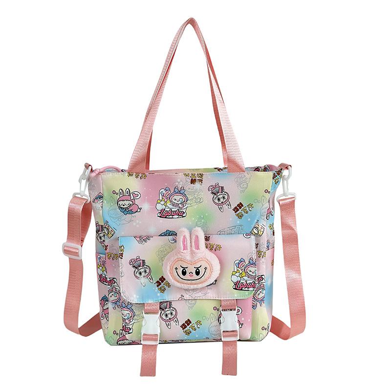 New cartoon Labubu shoulder bag cute beautiful girl handbag high value pendant bag CLE