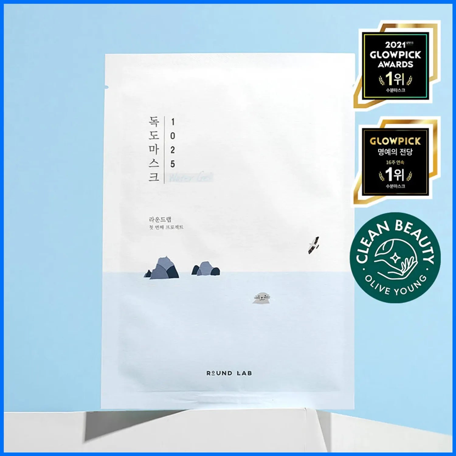 Round Lab 1025 Dokdo Moisturizing Water Gel Mask x 1 sheet Water Gel Mask x 1 sheet