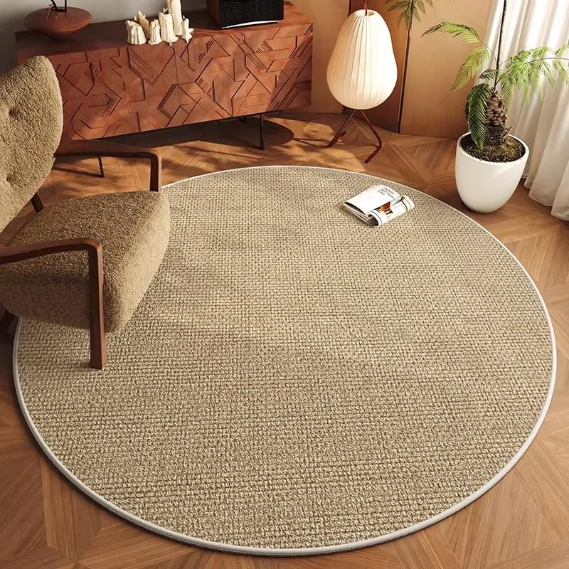 Round Carpet Living Room Floor Mat Non-slip Rug Bedroom Carpet Bedside Foot Mat Home Decoration Rug Alfombra De Sala De Estar